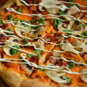 Mushroom Deluxe Pizza